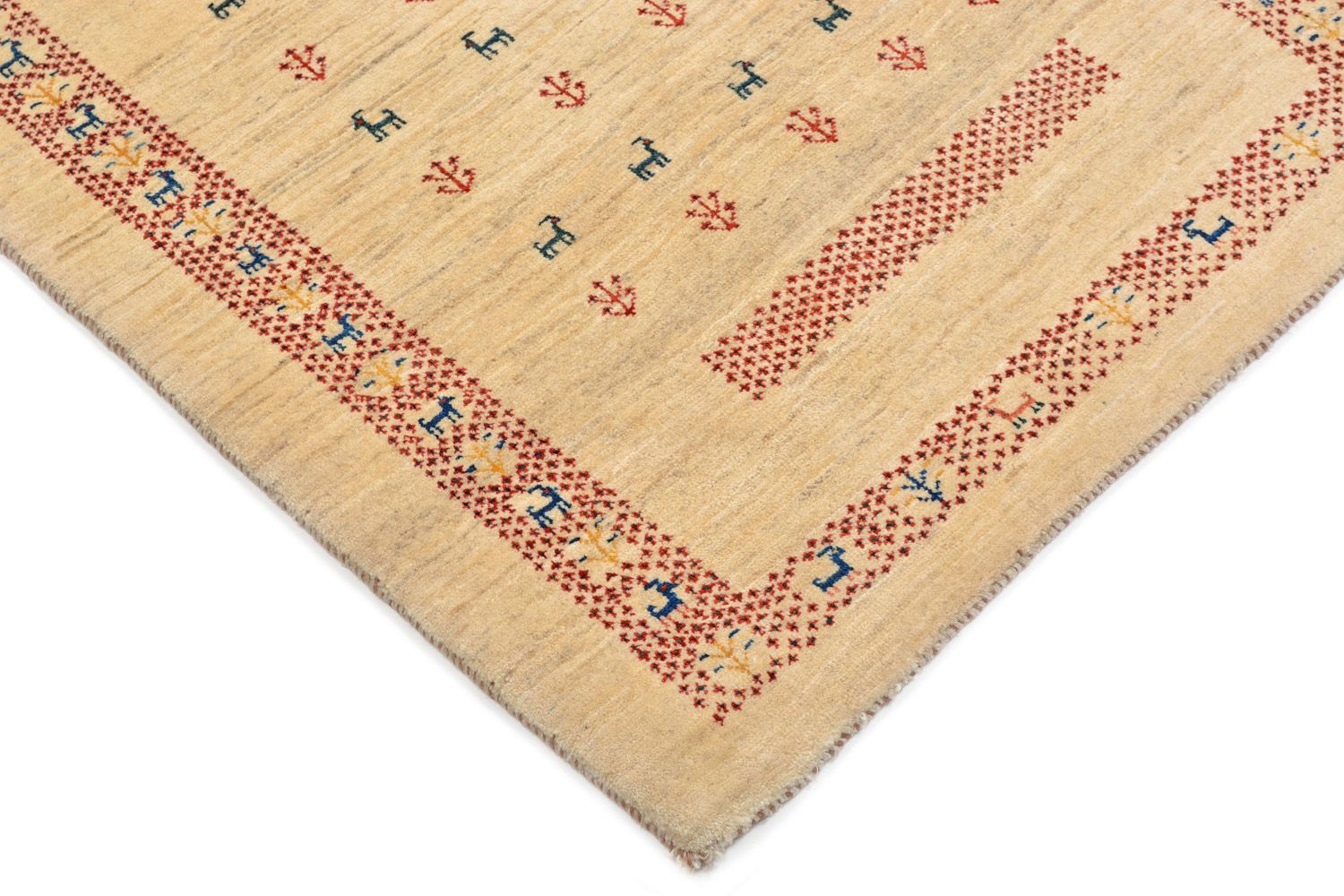 Tapis Gabbeh - Loribaft Persan - 113 x 84 cm - beige