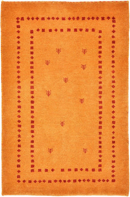 Tapis Gabbeh - Loribaft Persan - 98 x 62 cm - orange