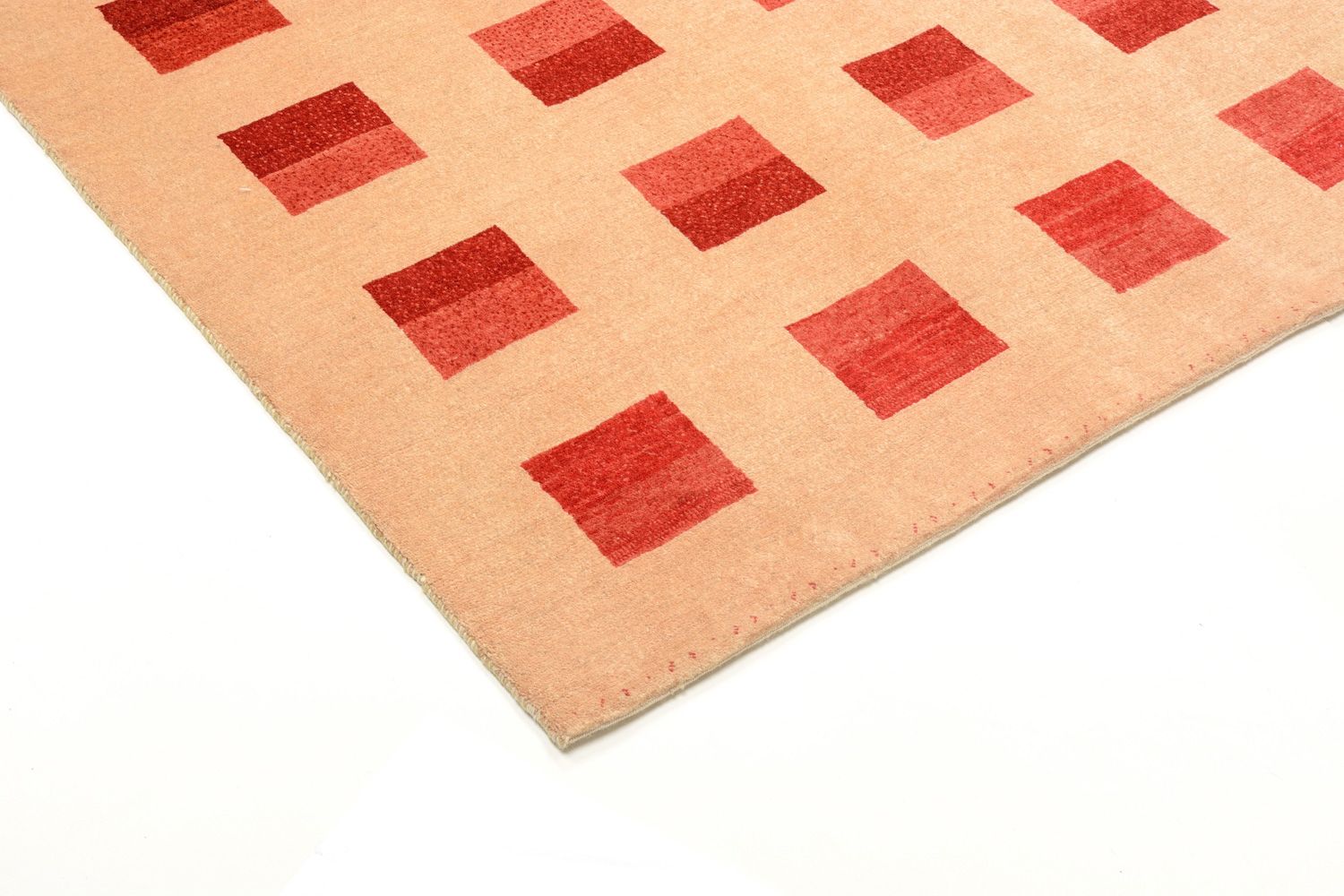Tapis Gabbeh - Loribaft Persan - 211 x 151 cm - rouge