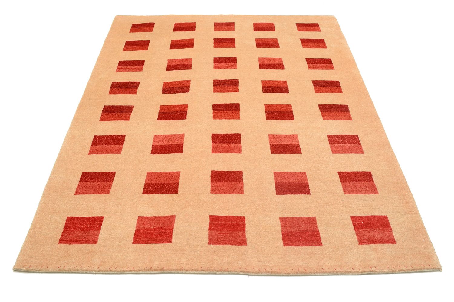 Tapis Gabbeh - Loribaft Persan - 211 x 151 cm - rouge