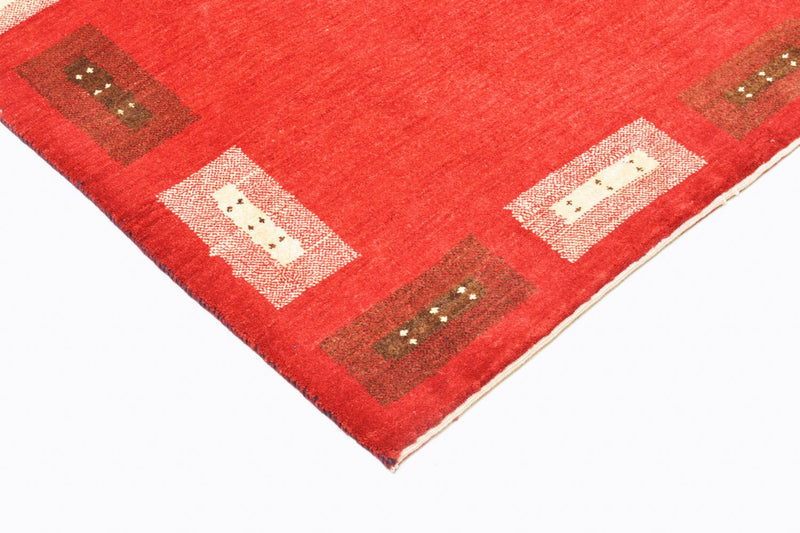 Tapis Gabbeh - Loribaft Persan - 166 x 104 cm - rouge
