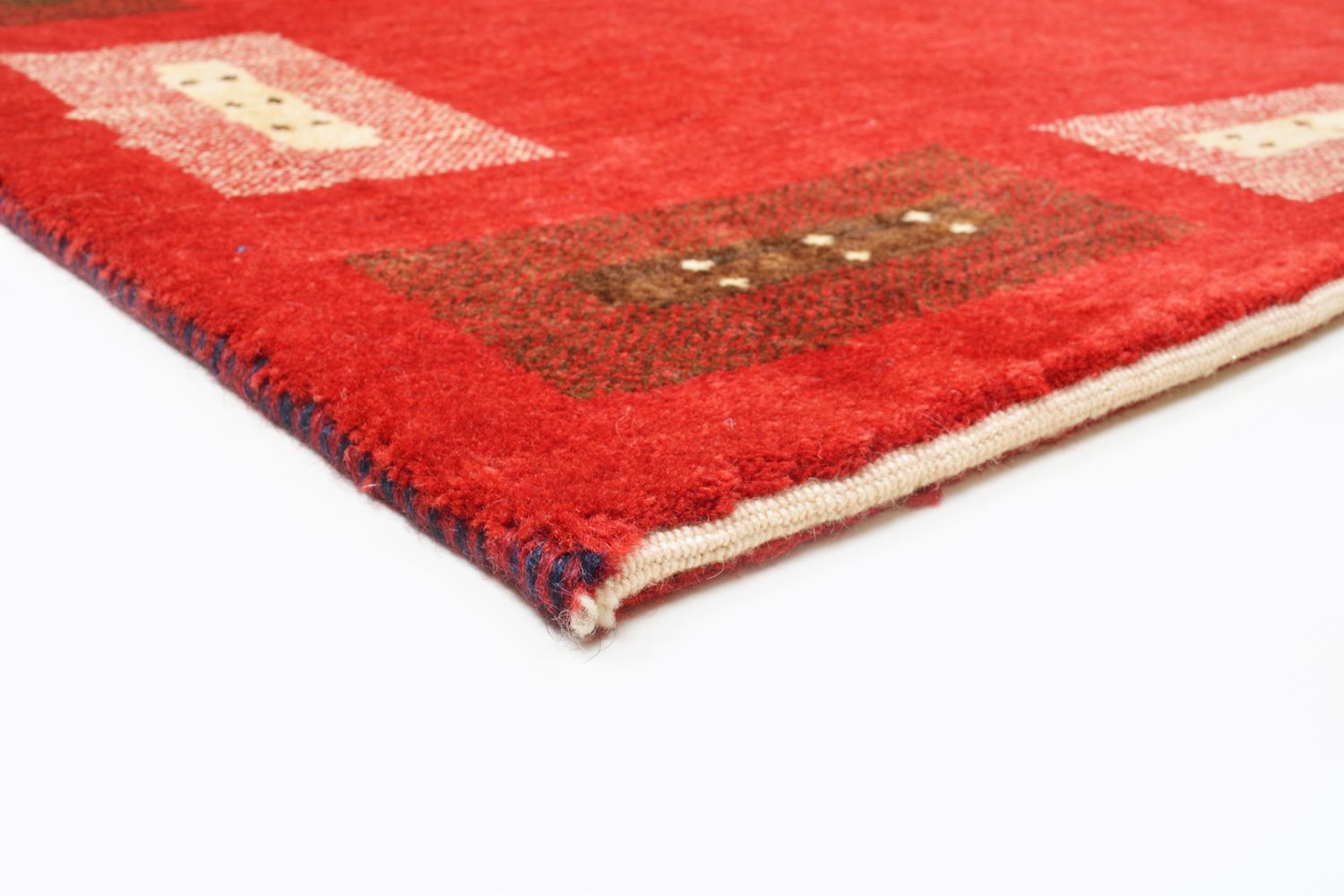 Tapis Gabbeh - Loribaft Persan - 166 x 104 cm - rouge
