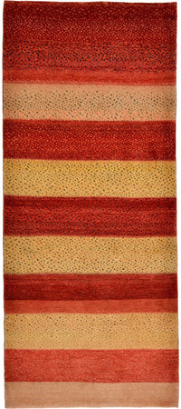 Tapis de couloir Tapis Gabbeh - Loribaft Persan - 202 x 86 cm - rouge