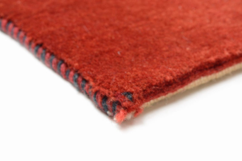Tapis Gabbeh - Loribaft Persan - 196 x 152 cm - rouge