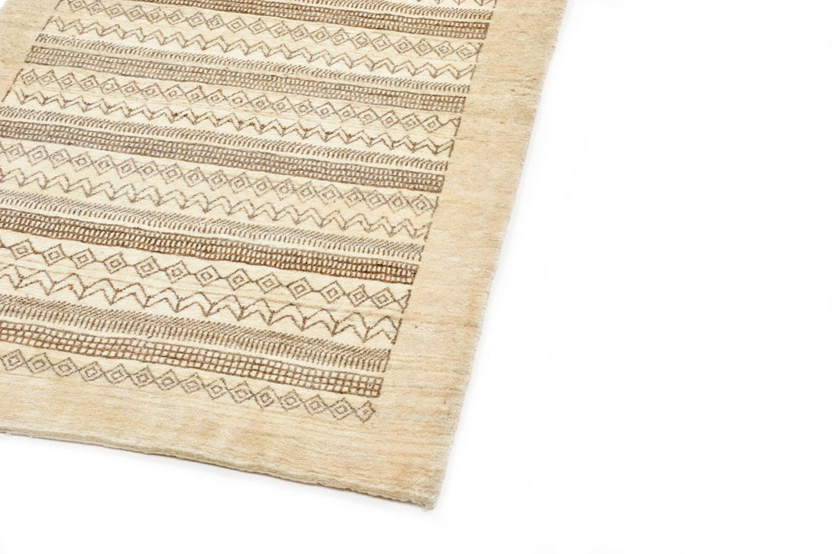 Tapis de couloir Tapis Gabbeh - Loribaft Persan - 297 x 85 cm - sable