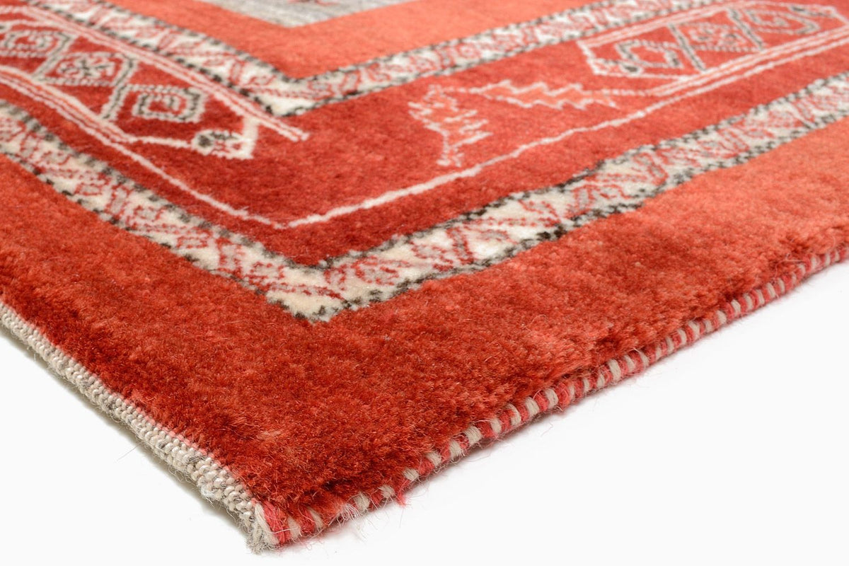 Tapis Gabbeh - Loribaft Persan - 258 x 173 cm - rouge