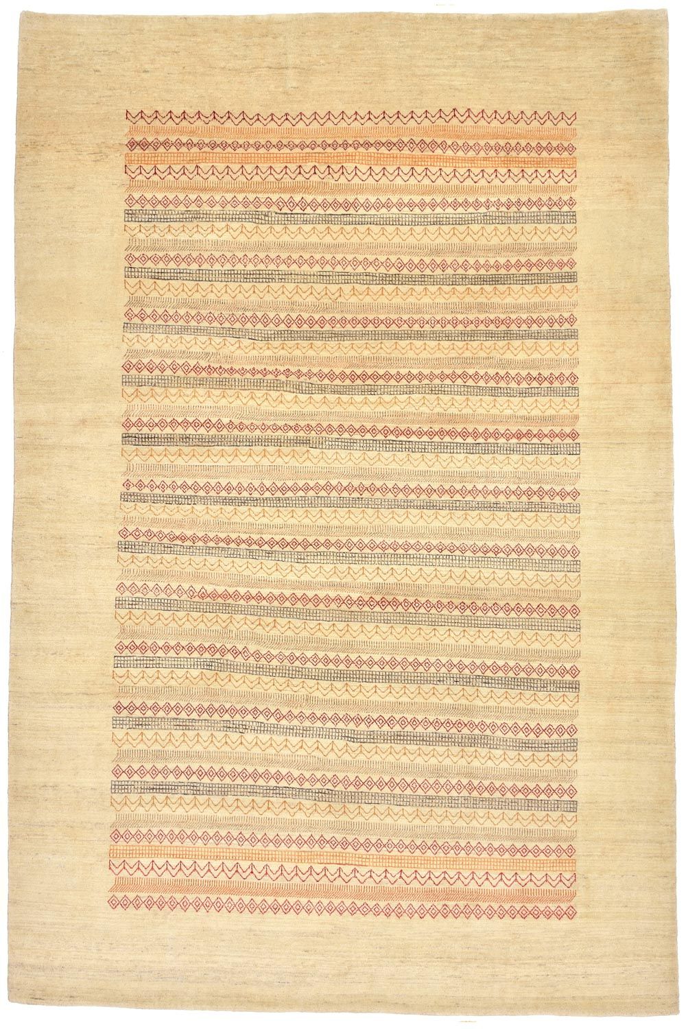 Tapis Gabbeh - Loribaft Persan - 302 x 201 cm - naturel