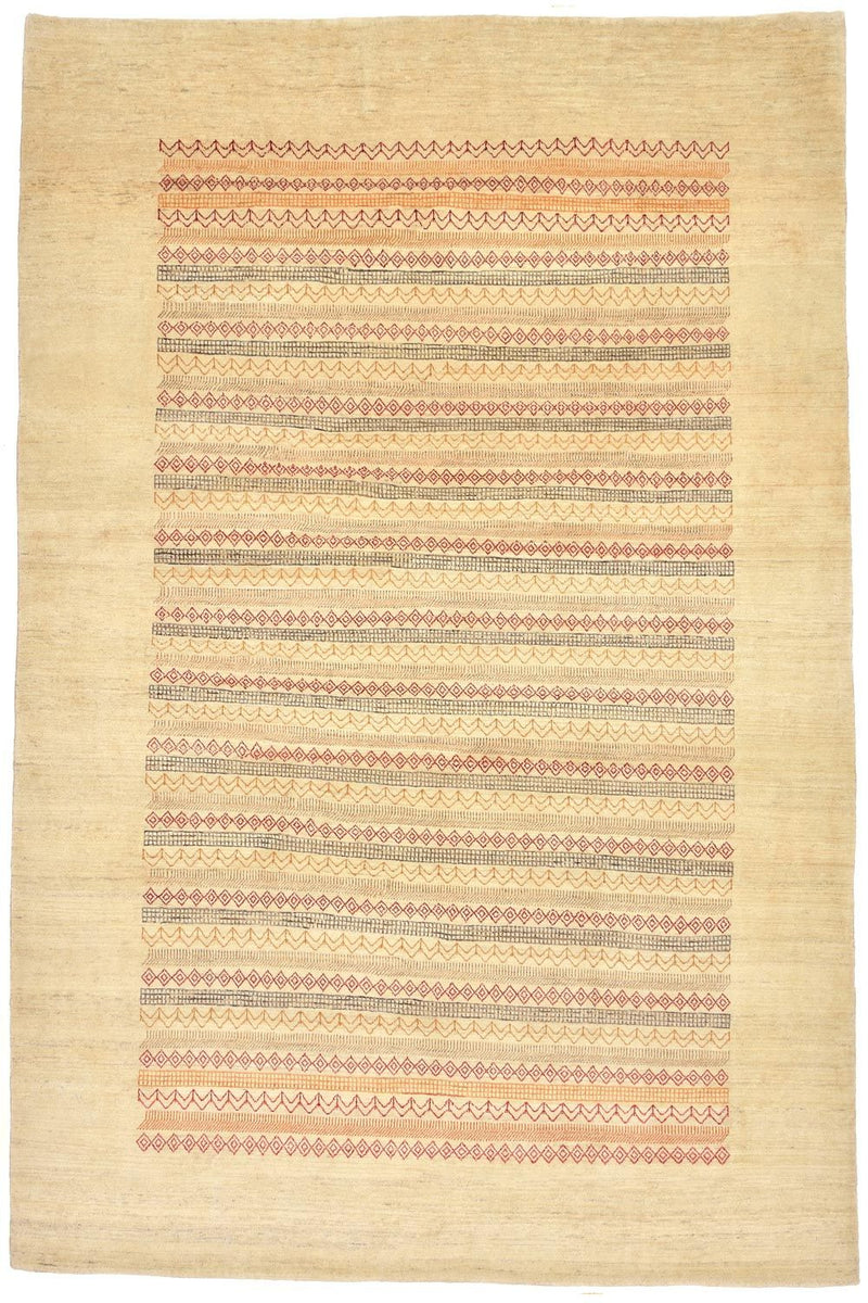 Tapis Gabbeh - Loribaft Persan - 302 x 201 cm - naturel