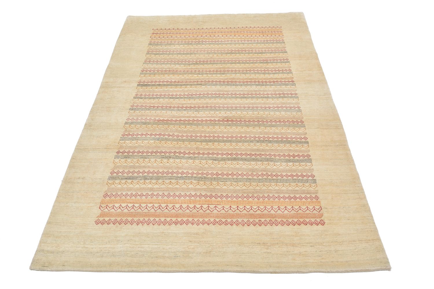 Tapis Gabbeh - Loribaft Persan - 302 x 201 cm - naturel