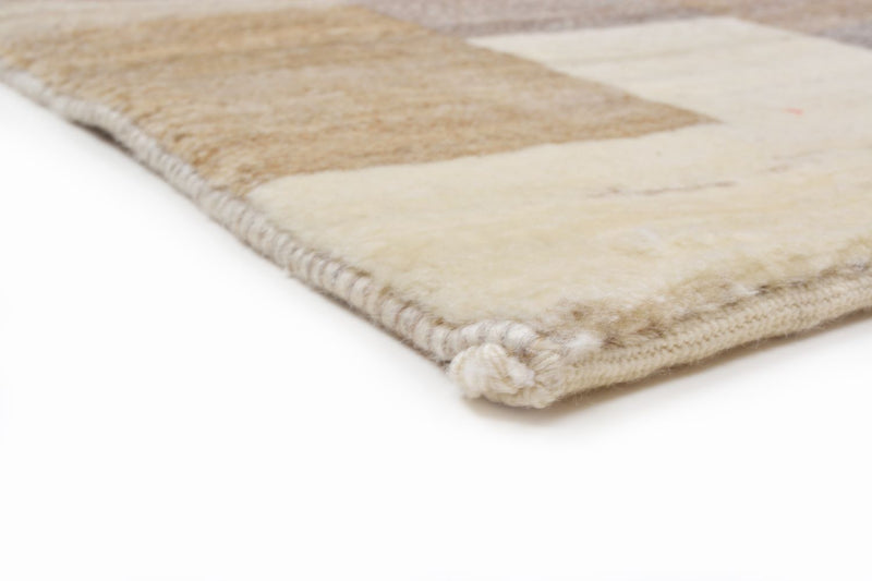 Tapis Gabbeh - Loribaft Persan - 146 x 122 cm - marron clair