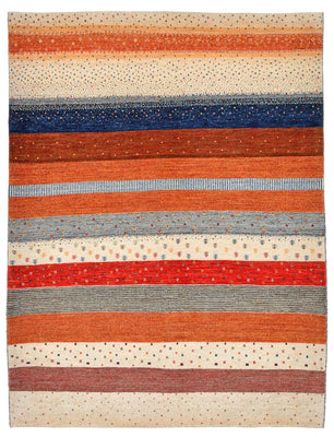 Tapis Gabbeh - Loribaft Persan - 213 x 160 cm - multicolore