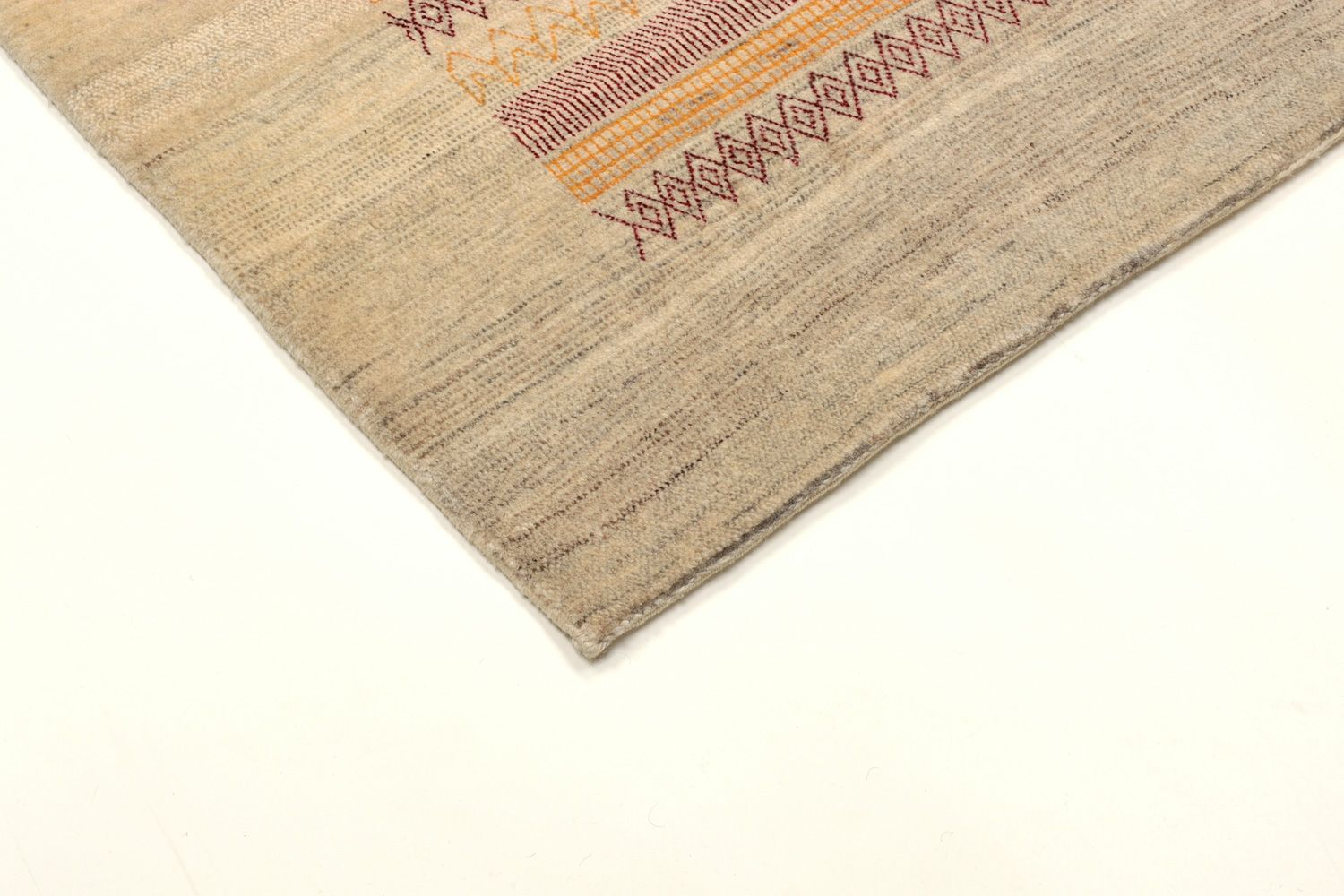 Tapis Gabbeh - Loribaft Persan - 206 x 128 cm - sable