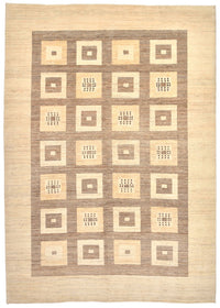 Tapis Gabbeh - Loribaft Persan - 384 x 265 cm - marron clair