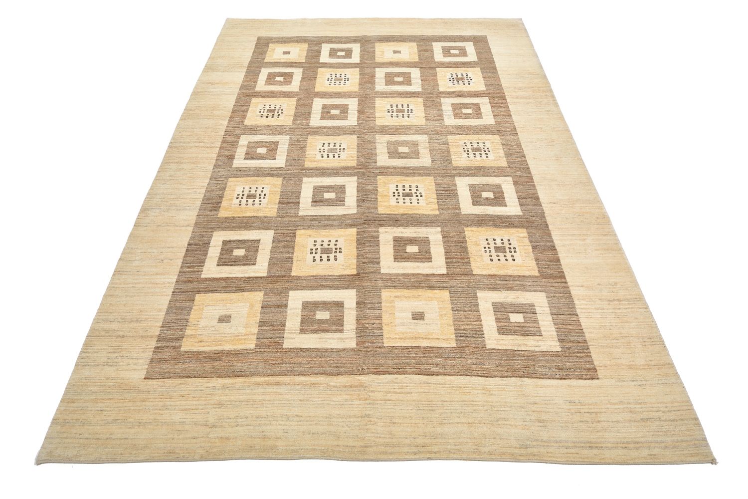 Tapis Gabbeh - Loribaft Persan - 384 x 265 cm - marron clair