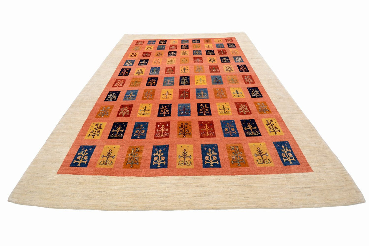 Tapis Gabbeh - Loribaft Persan - 355 x 249 cm - orange