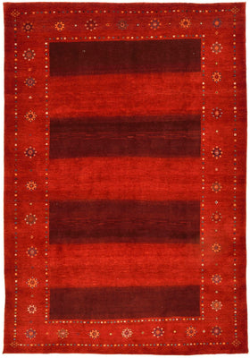 Tapis Gabbeh - Loribaft Persan - 332 x 230 cm - rouge