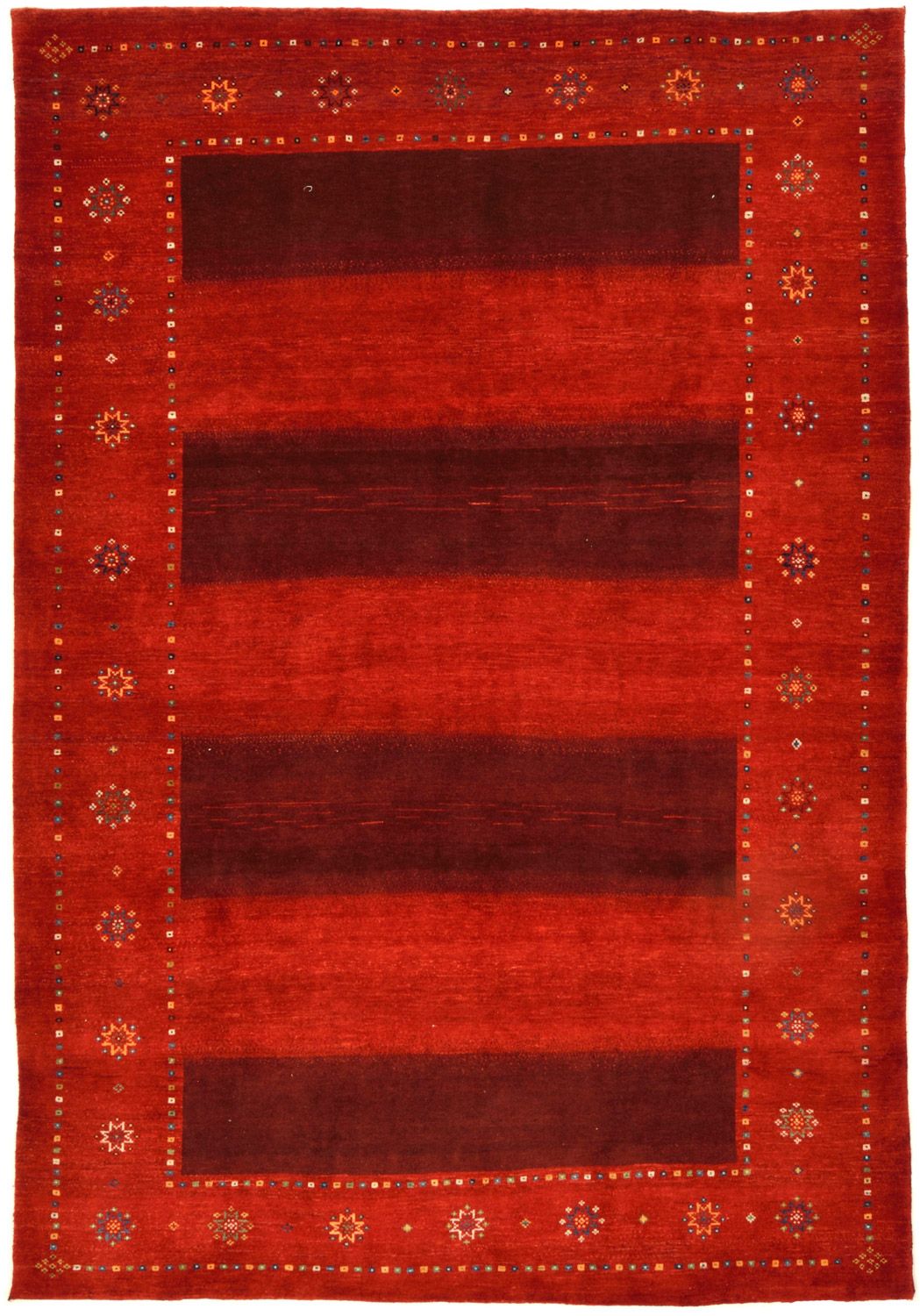 Tapis Gabbeh - Loribaft Persan - 332 x 230 cm - rouge