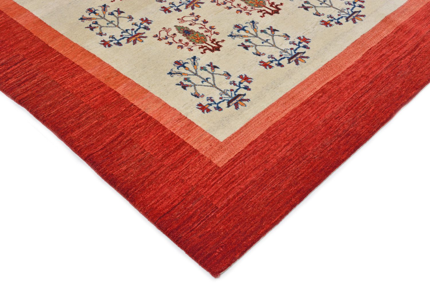 Tapis Gabbeh - Loribaft Persan - 298 x 200 cm - rouge