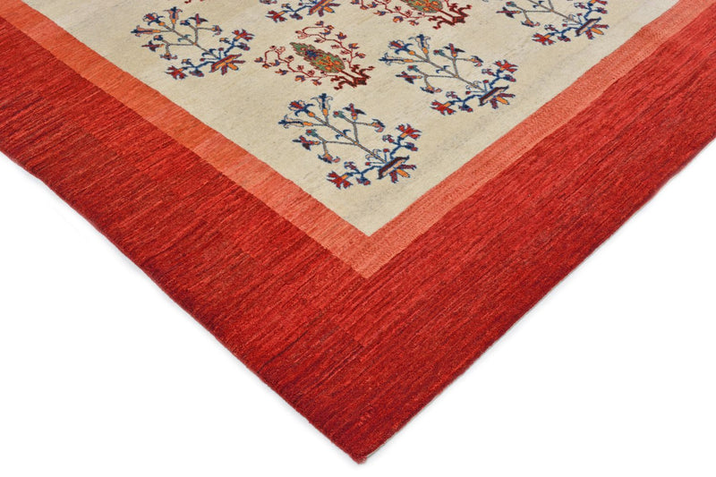 Tapis Gabbeh - Loribaft Persan - 298 x 200 cm - rouge