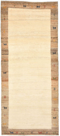 Tapis de couloir Tapis Gabbeh - Loribaft Persan - 205 x 87 cm - sable