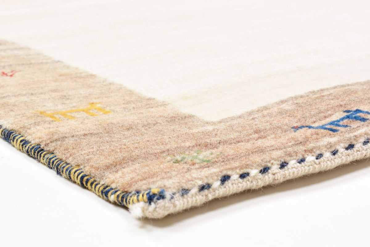 Tapis de couloir Tapis Gabbeh - Loribaft Persan - 205 x 87 cm - sable