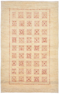 Tapis Gabbeh - Loribaft Persan - 174 x 106 cm - beige