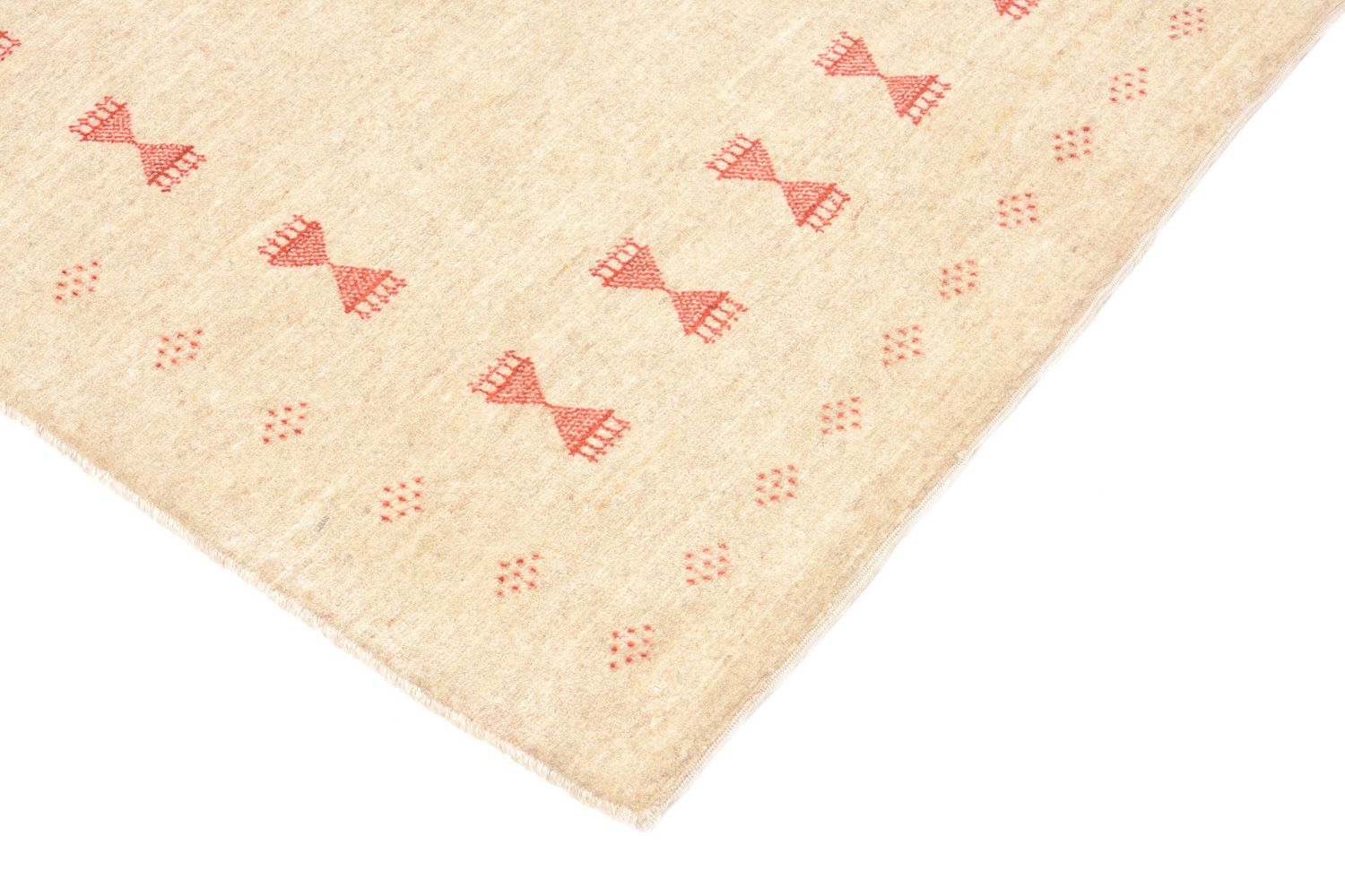 Tapis de couloir Tapis Gabbeh - Loribaft Persan - 201 x 85 cm - beige
