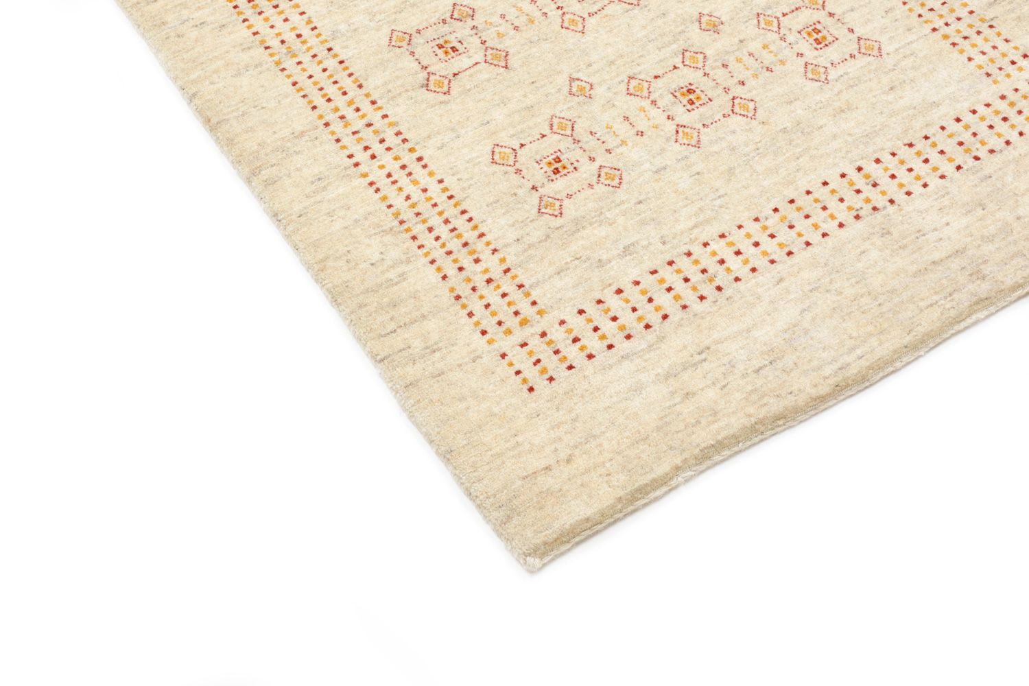 Tapis de couloir Tapis Gabbeh - Loribaft Persan - 195 x 79 cm - beige