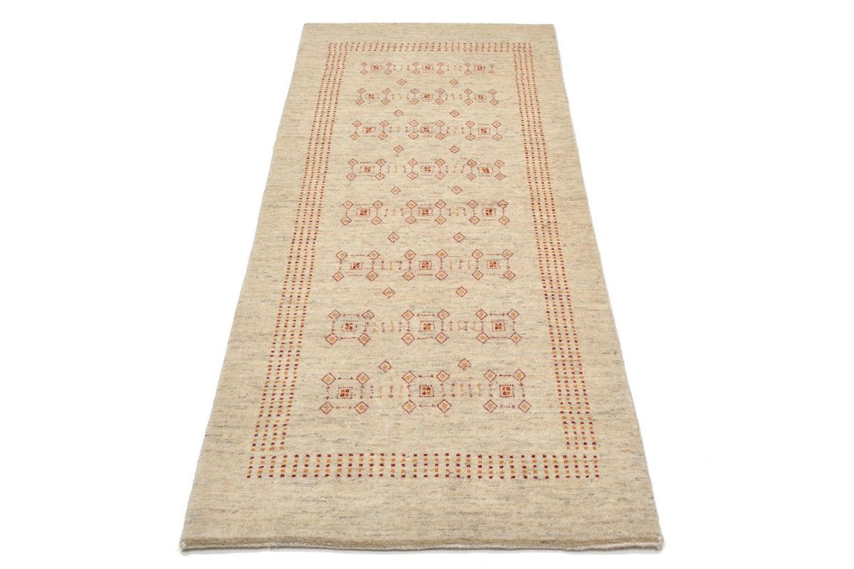 Tapis de couloir Tapis Gabbeh - Loribaft Persan - 195 x 79 cm - beige