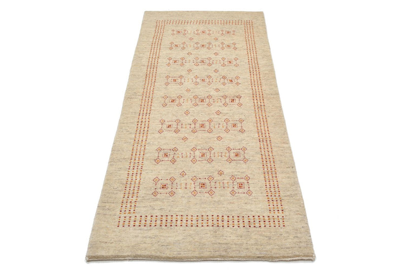 Tapis de couloir Tapis Gabbeh - Loribaft Persan - 195 x 79 cm - beige