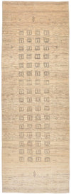 Tapis Loribaft Tapis 84x247cm - Perserteppich Wollteppich - Tapis de couloir / Sable / 84 x 247 cm Tapis de couloir