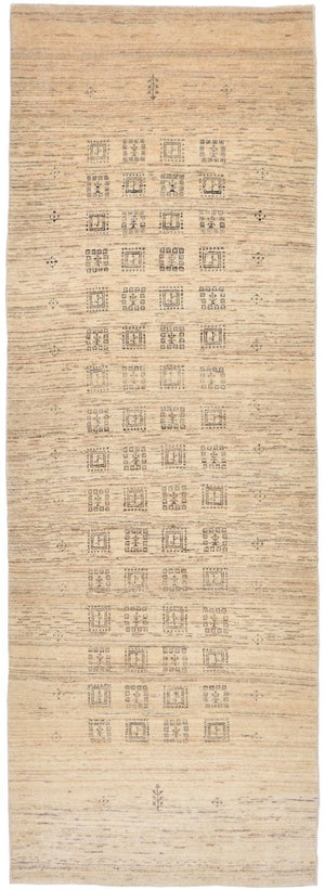 Tapis de couloir Tapis Gabbeh - Loribaft Persan - 247 x 84 cm - sable