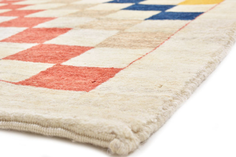 Tapis de couloir Tapis Gabbeh - Loribaft Persan - 381 x 93 cm - multicolore