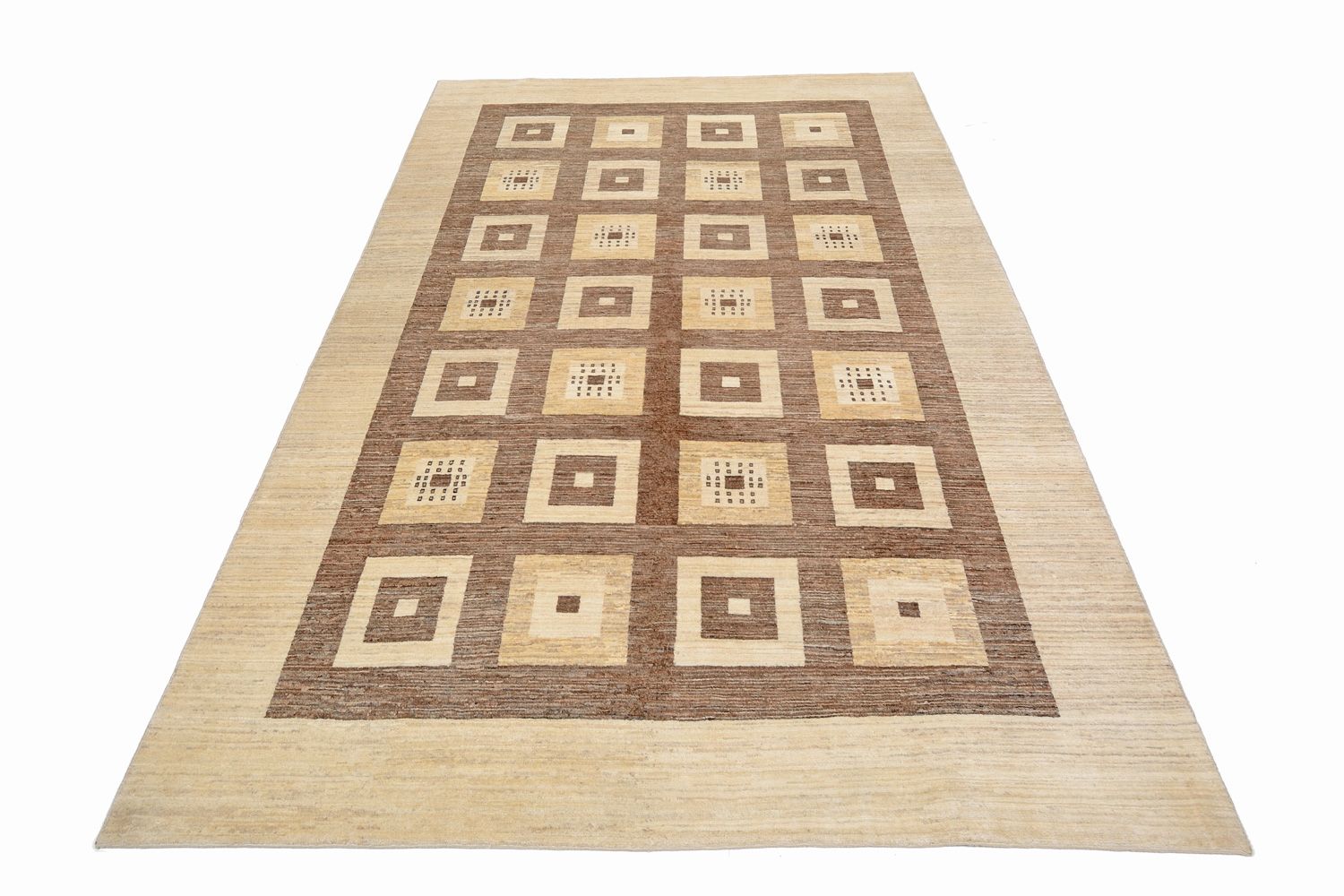 Tapis Gabbeh - Loribaft Persan - 380 x 264 cm - marron