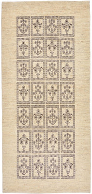 Tapis de couloir Tapis Gabbeh - Loribaft Persan - 192 x 87 cm - sable