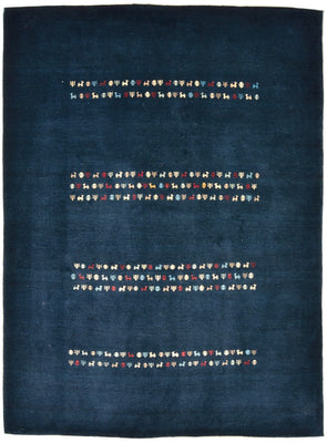 Tapis Gabbeh - Loribaft Persan - 209 x 154 cm - bleu