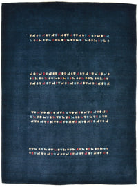 Tapis Gabbeh - Loribaft Persan - 209 x 154 cm - bleu