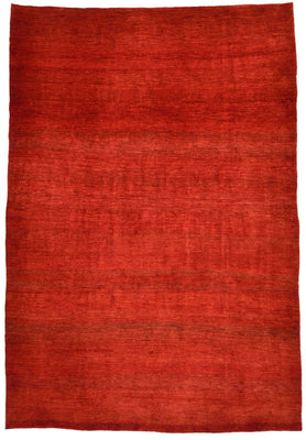 Tapis Gabbeh - Loribaft Persan - 424 x 292 cm - rouge