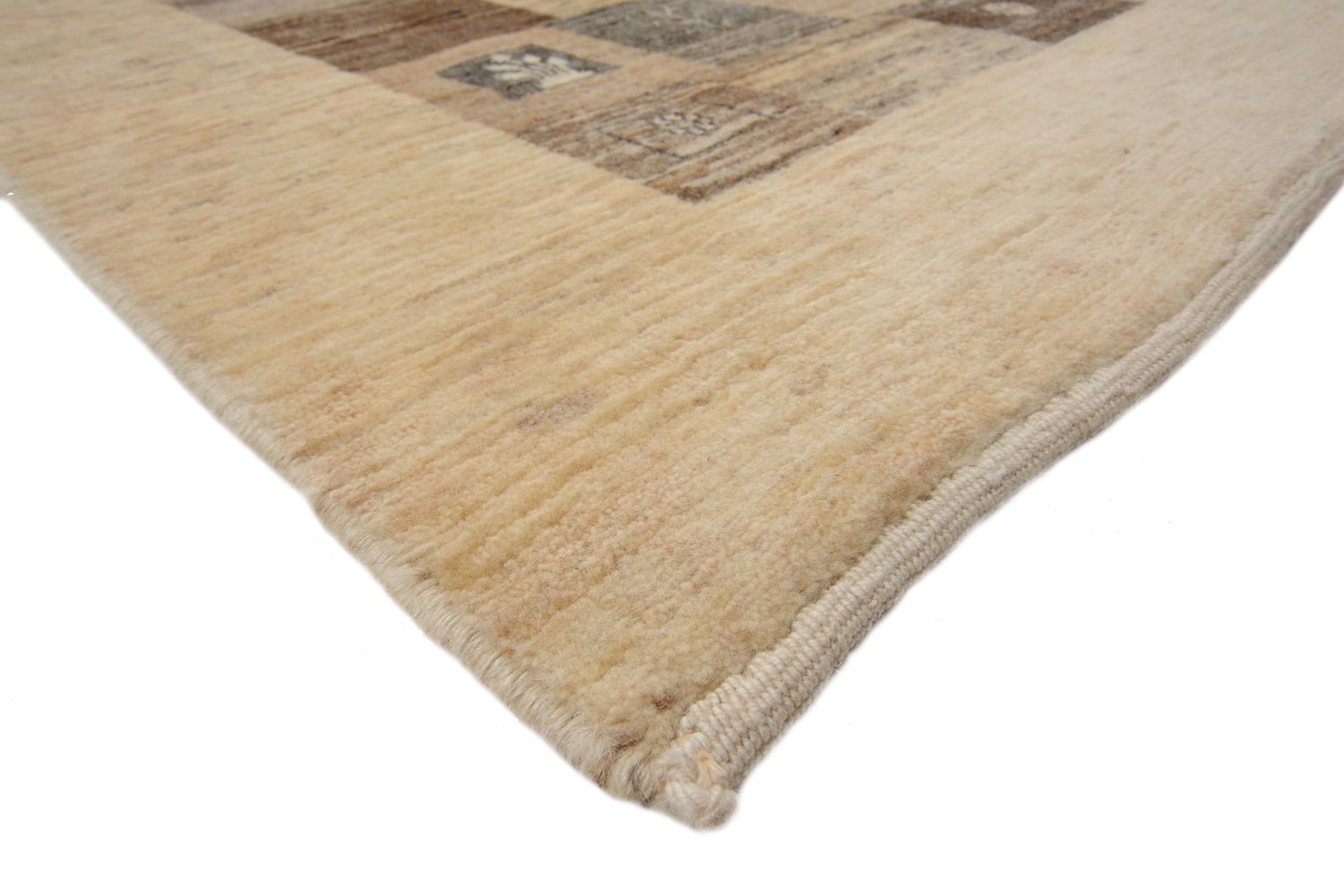 Tapis de couloir Tapis Gabbeh - Loribaft Persan - 512 x 101 cm - marron clair
