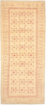 Tapis de couloir Tapis Gabbeh - Loribaft Persan - 195 x 85 cm - beige
