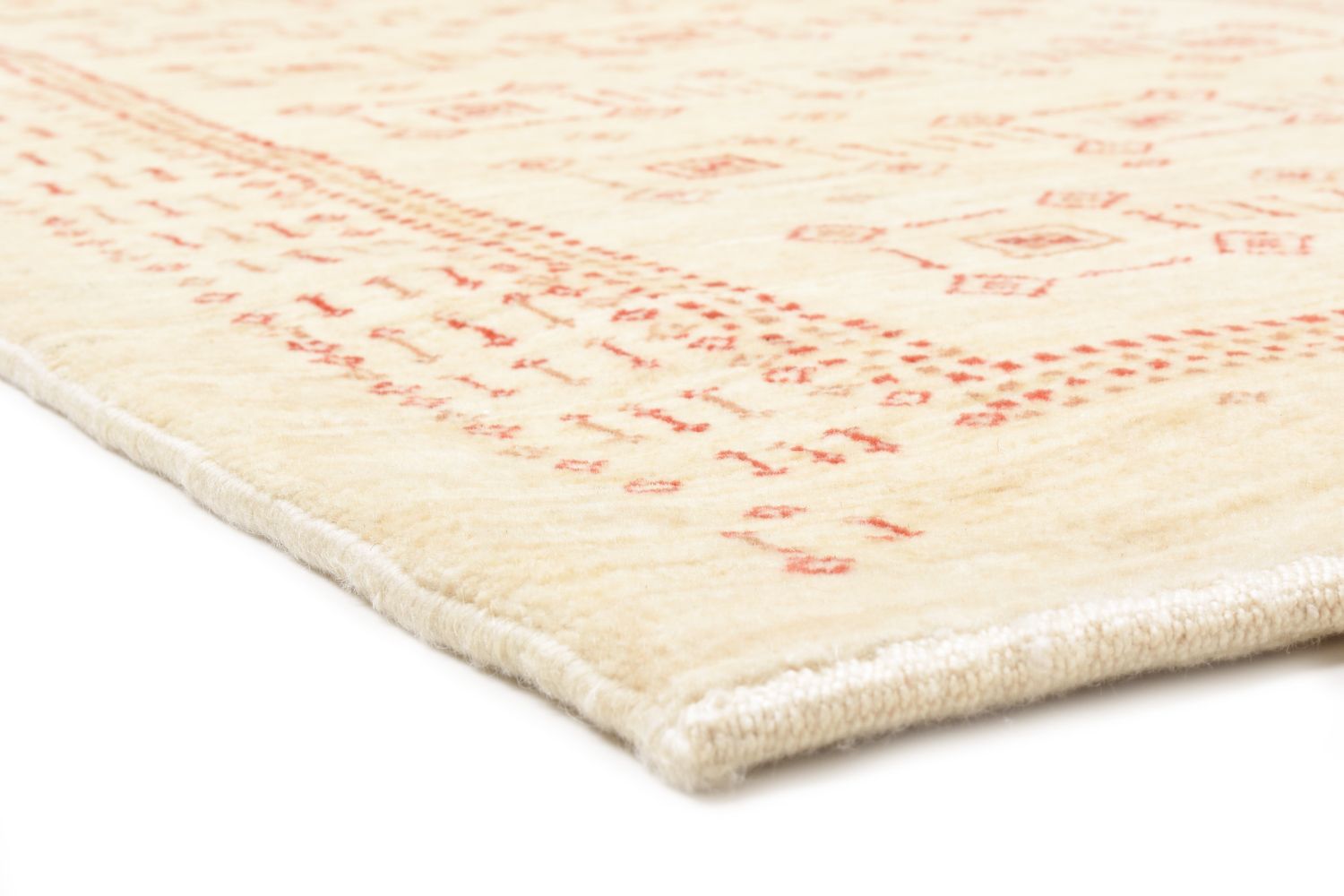 Tapis de couloir Tapis Gabbeh - Loribaft Persan - 195 x 85 cm - beige