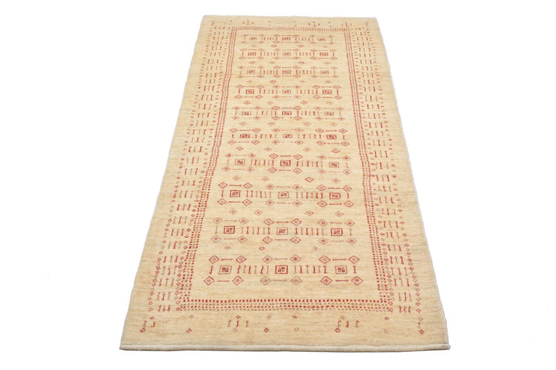 Tapis de couloir Tapis Gabbeh - Loribaft Persan - 195 x 85 cm - beige