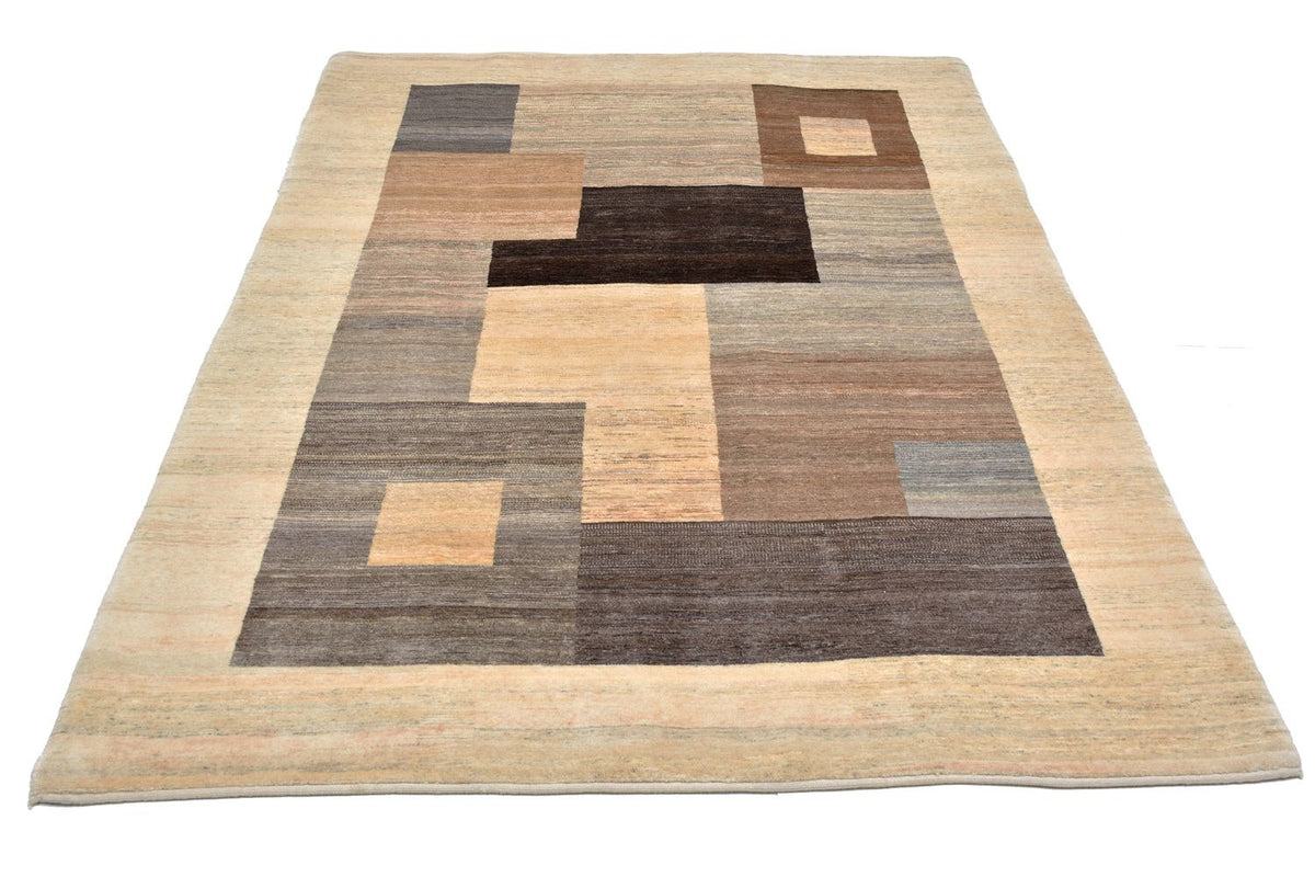 Tapis Gabbeh - Loribaft Persan - 233 x 152 cm - marron