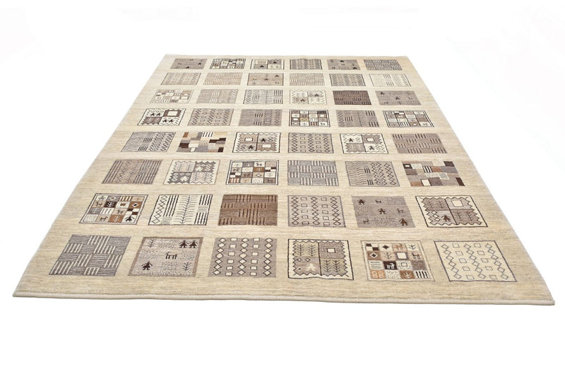 Tapis Gabbeh - Loribaft Persan - 296 x 206 cm - marron clair