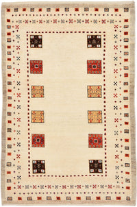 Tapis Gabbeh - Loribaft Persan - 127 x 84 cm - multicolore