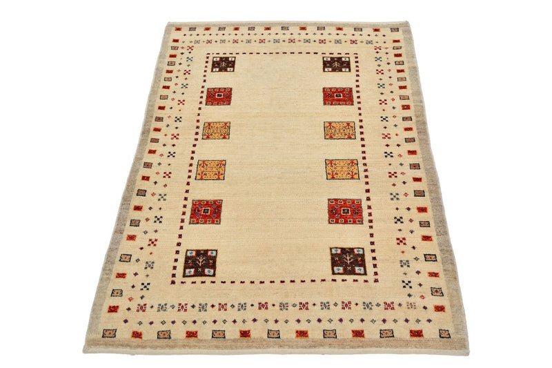 Tapis Gabbeh - Loribaft Persan - 127 x 84 cm - multicolore