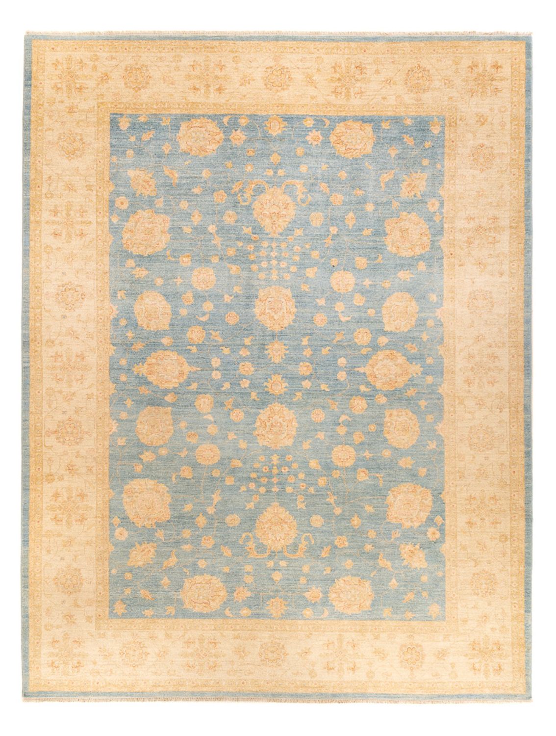 Tapis Ziegler - 343 x 258 cm - bleu clair