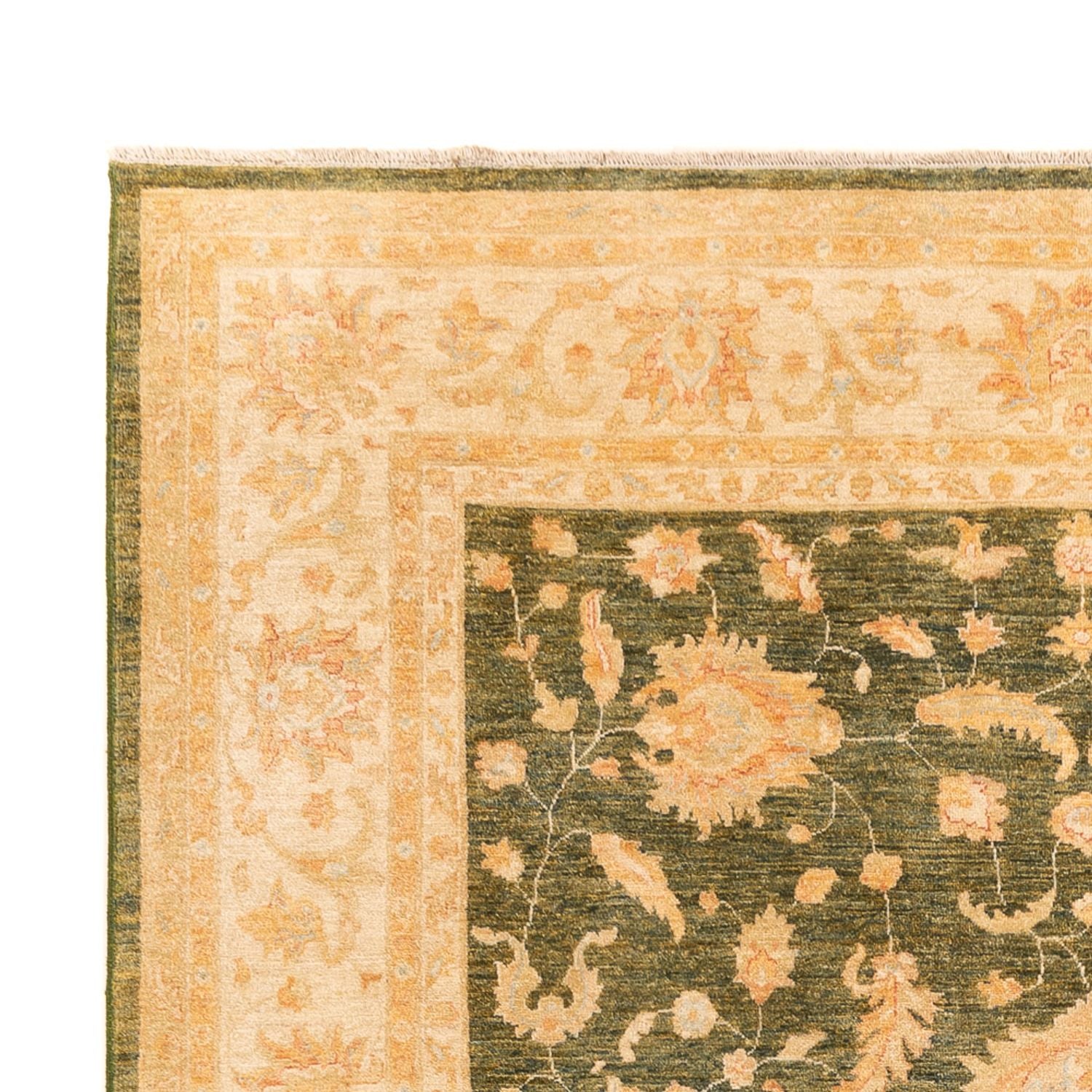 Tapis Ziegler - 346 x 258 cm - vert olive