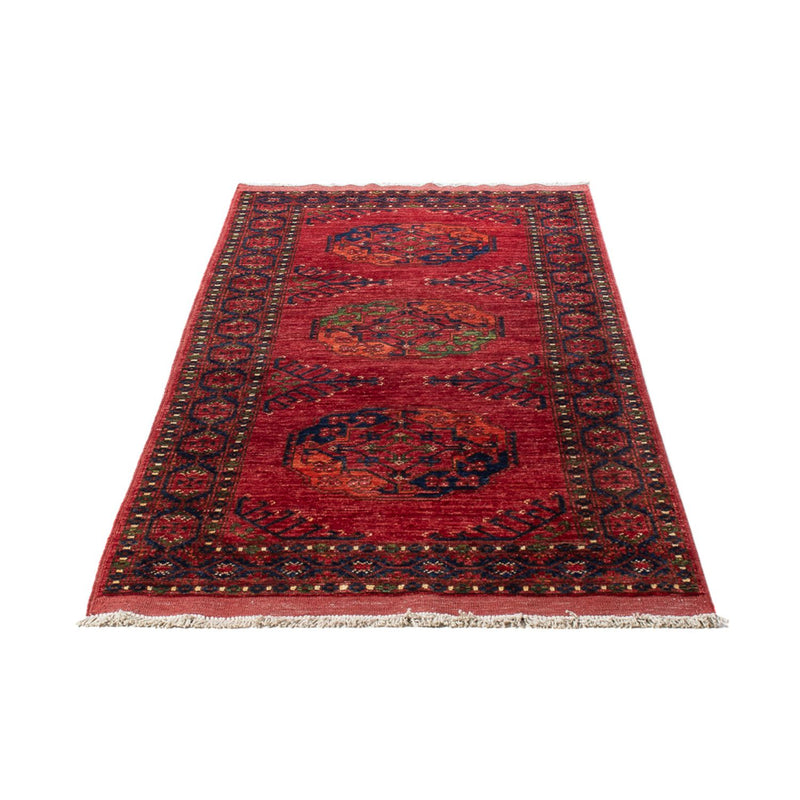 Tapis de couloir Tapis afghan - 201 x 81 cm - rouge