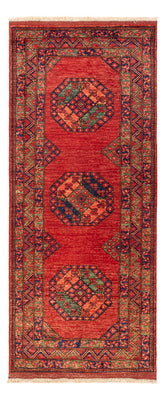 Tapis de couloir Tapis afghan - 207 x 86 cm - rouge